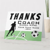 Bedankt Coach Soccer Player Big Hartelijk dank (Voorkant)