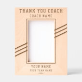 Bedankt Coach Speler Naam Team Sport Gegraveerde Lijstjes (Voorkant)