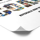 Bedankt Coach Sport Team Fotocollage Poster (Hoek)