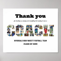 Bedankt Coach Sport Team Fotocollage