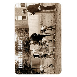 Bedankt Coach.  Sportfotomagneet Magneet