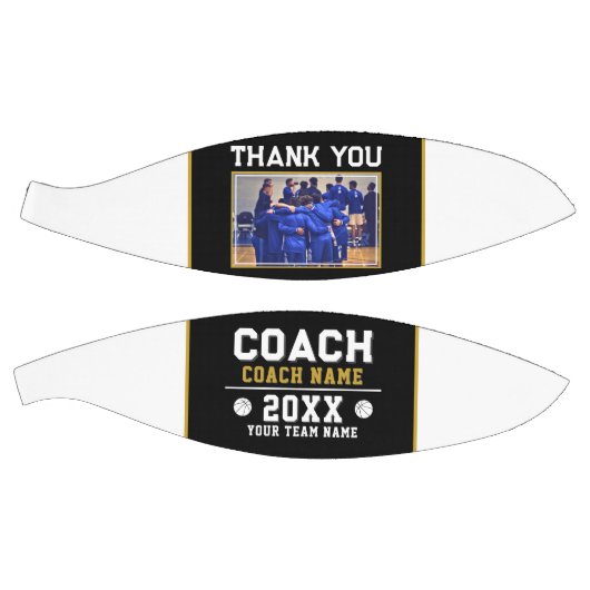 Bedankt Coach Teken Team Foto Basketbal (Panelen)