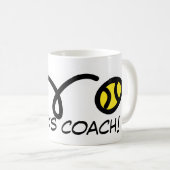 Bedankt coach! Tennis-mok Koffiemok (Voorkant rechts)