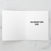 BEDANKT COACH Voetballen Groen zwart wit Kaart (Binnen)