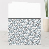 BEDANKT COACH Volleyball Team Sports White Black Kaart (Achterkant)