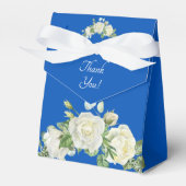 Bedankt, Cobalt Blue & White Bedankdoosjes (Voorkant Zijde)