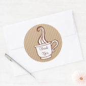 Bedankt Coffeestickers Ronde Sticker (Envelop)