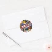 Bedankt collage ronde sticker (Envelop)