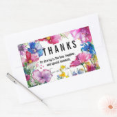 Bedankt Collecties 💗 Rechthoekige Sticker (Envelop)