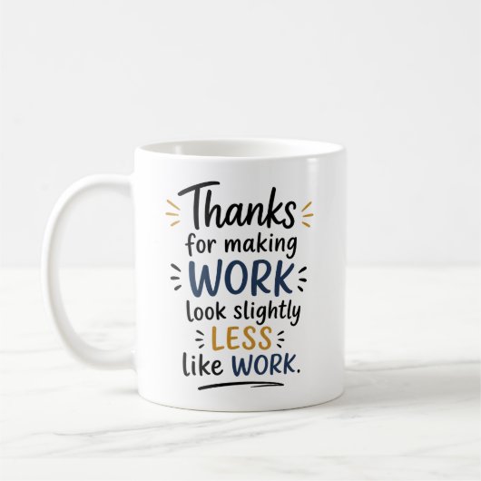 Bedankt collega cadeaus  koffiemok (Links)