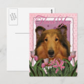 Bedankt - Collie - Natalie Briefkaart (Voorkant / Achterkant)