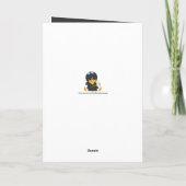 Bedankt Crow wenskaart (Achterkant)