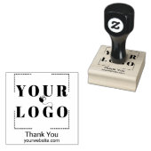 Bedankt Custom Business Voeg je eigen Logo toe Rubberstempel (Gestempeld)