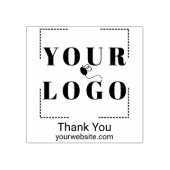Bedankt Custom Business Voeg je eigen Logo toe Rubberstempel (Afrduk)