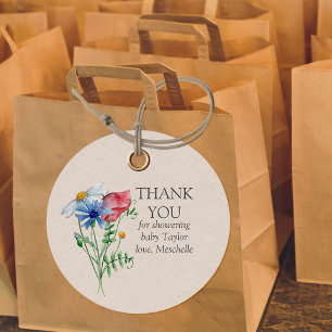 Bedankt Custom Country Wildflower Bedankjes Labels