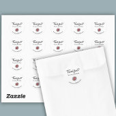 Bedankt Custom Logo / Website Stickers Blad