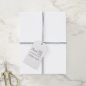 "Bedankt" Custom Minimalist Wedding Cadeaulabel (Met Touw)