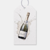 "Bedankt" Custom Minimalist Wedding Cadeaulabel (Achterkant)