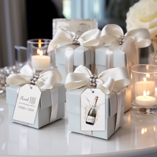 "Bedankt" Custom Minimalist Wedding Cadeaulabel