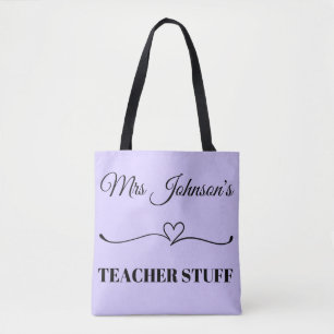 Bedankt Custom Name Teacher Appreciation Tote Bag