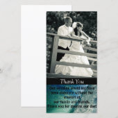 Bedankt Custom Photo Wedding Kaart (Voorkant / Achterkant)