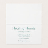 Bedankt Customer Appreciation Pastel Handletter Visitekaartje (Binnenkant ongevouwen)