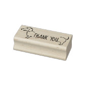 Bedankt Dachshund Border | Leuke Doxie Rubberstempel (Stempel)