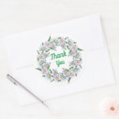 Bedankt Daisy Bloemenkrans Sticker (Envelop)