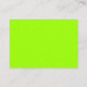 Bedankt, dank u, chartreuse groene witte kaart (Achterkant)