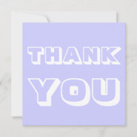 Bedankt, dank u, Lavendel blauw wit
