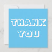 Bedankt, Dank u, lichtblauw wit (Voorkant)