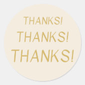 Bedankt! Dank u, sticker (Voorkant)