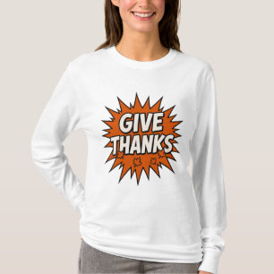 : Bedankt Dankbaar Comic T-shirt