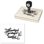 Bedankt, dankbaar, dankbaar, gebukt | Craft Stampe Rubberstempel (Gestempeld)