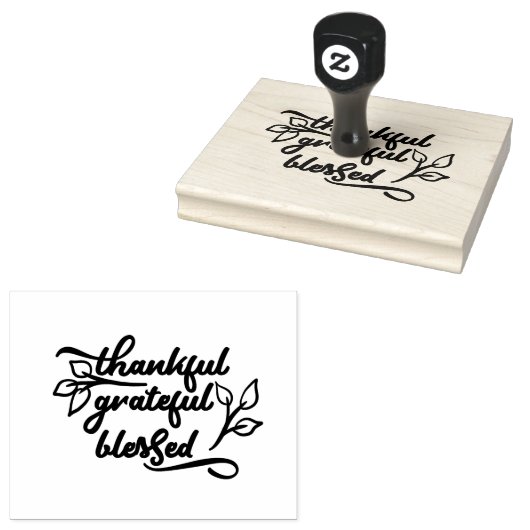 Bedankt, dankbaar, dankbaar, gebukt | Craft Stampe Rubberstempel (Gestempeld)