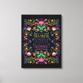 Bedankt, dankbaar, dankbaar, gebukt | Dit artikel  Canvas Afdruk (Voorkant)