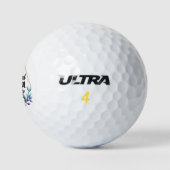 Bedankt, dankbaar en gebufferd golfballen (Logo)
