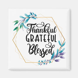 Bedankt, dankbaar en gebufferd magneet