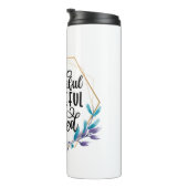 Bedankt, dankbaar en gebufferd thermosbeker (Geroteerd rechts)