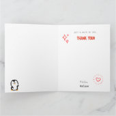 BEDANKT/DANKBAAR GEVOUWEN PINGUÏN KAART (Binnen)