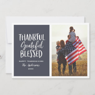 Bedankt, dankbaar, gezegende foto van de Thanksgiv