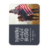 Bedankt, dankbaar, gezegende foto van de Thanksgiv Magneet (Verticaal)