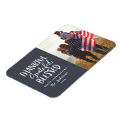 Bedankt, dankbaar, gezegende foto van de Thanksgiv Magneet (Linkerzijde)