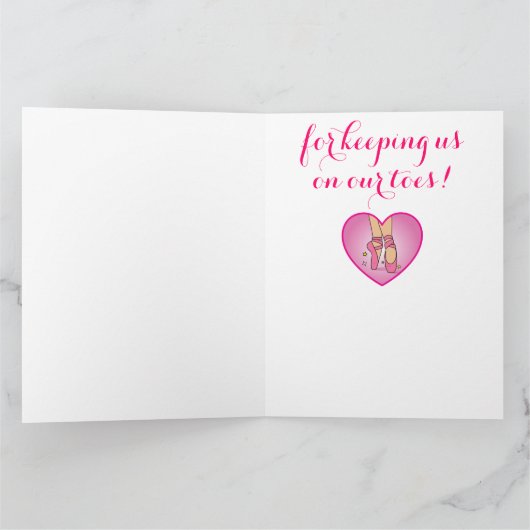 Bedankt Dans Leraar Schoenen In Hart Van Groep (Binnen)