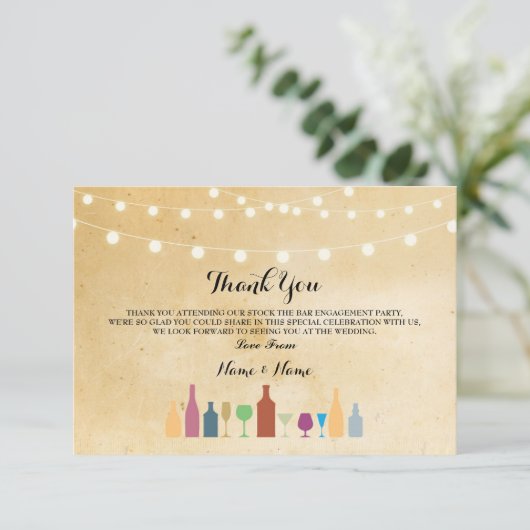 Bedankt dat de kaarten de borden met de lantaarns (Staand voorkant)