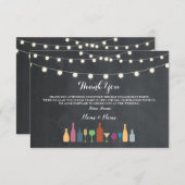 Bedankt dat de kaarten de Drinken van de borden vo (Voorkant / Achterkant)