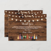 Bedankt dat de kaarten het Drink van de streepjesv (Voorkant / Achterkant)