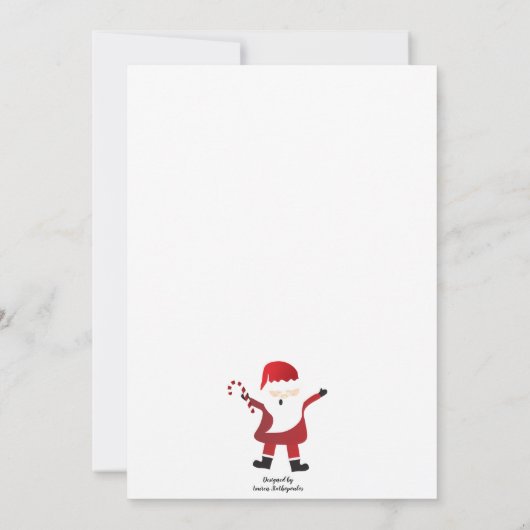 Bedankt dat de kerstman in een schoorsteenrood bla (Achterkant)