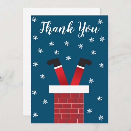 Bedankt dat de kerstman in een schoorsteenrood bla (Voorkant / Achterkant)