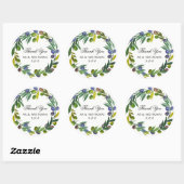 Bedankt dat de stickers die olijven personaliseren (Vel)